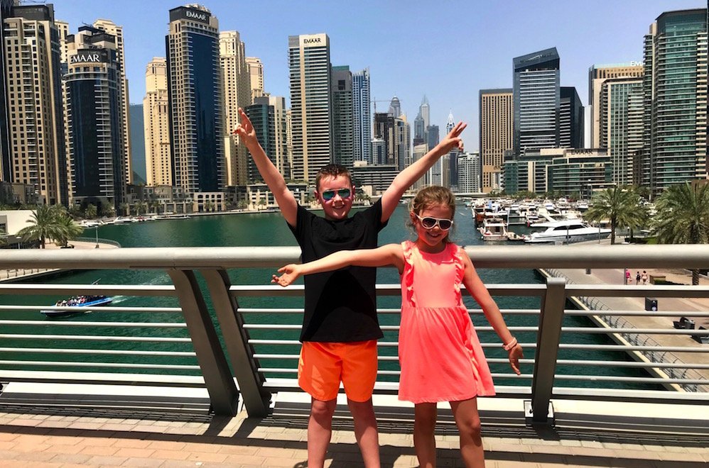 dubai marina with kids