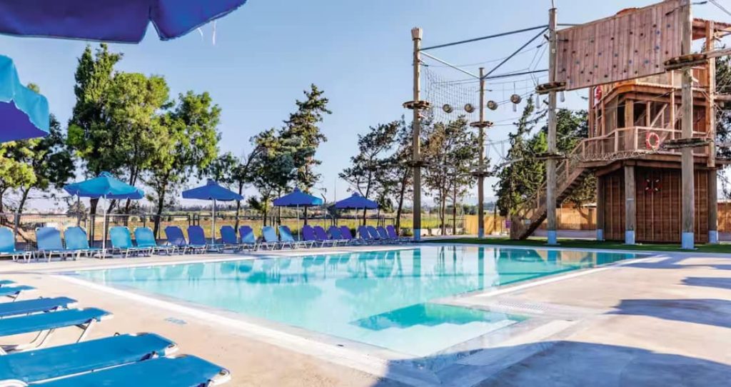 Aerial adventure at Holiday Village Aliathon Cyprus