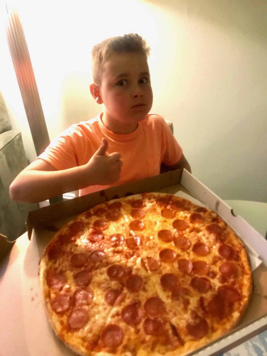 New York pizza with kids