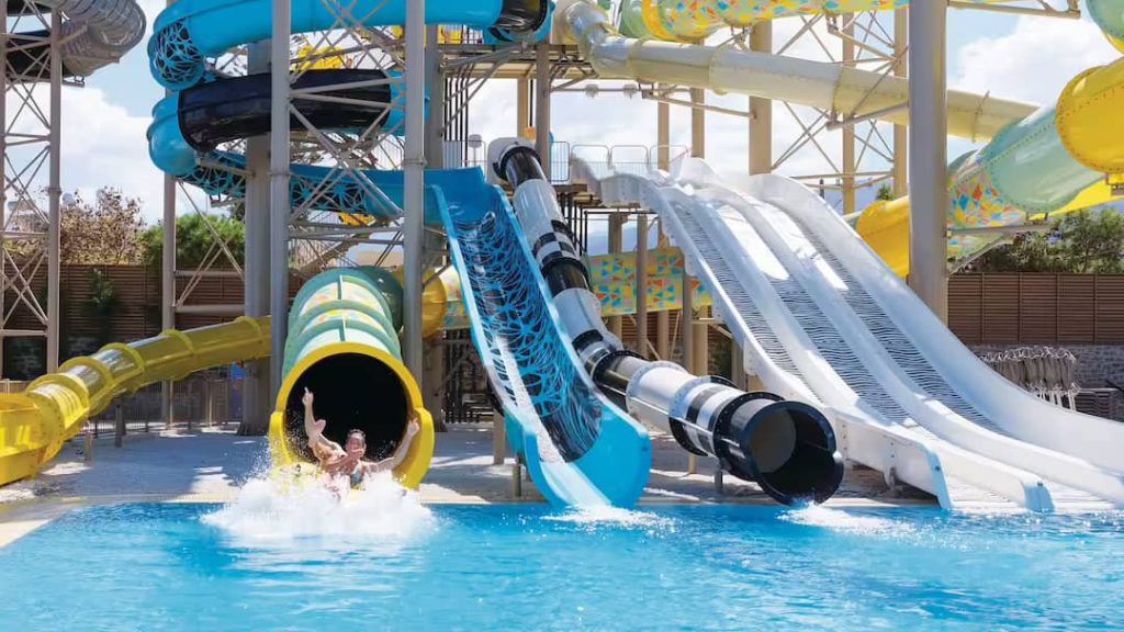 all inclusive Greece resort with waterslides
