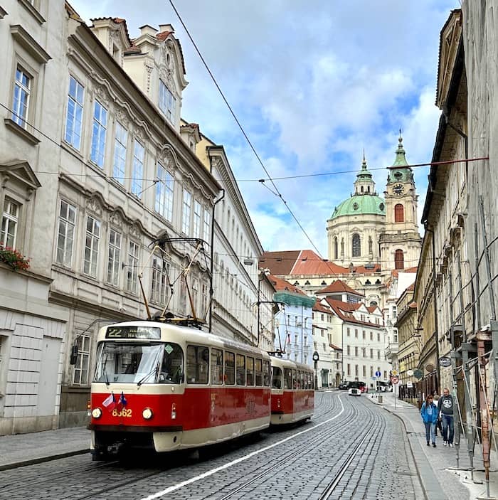Prague with tram