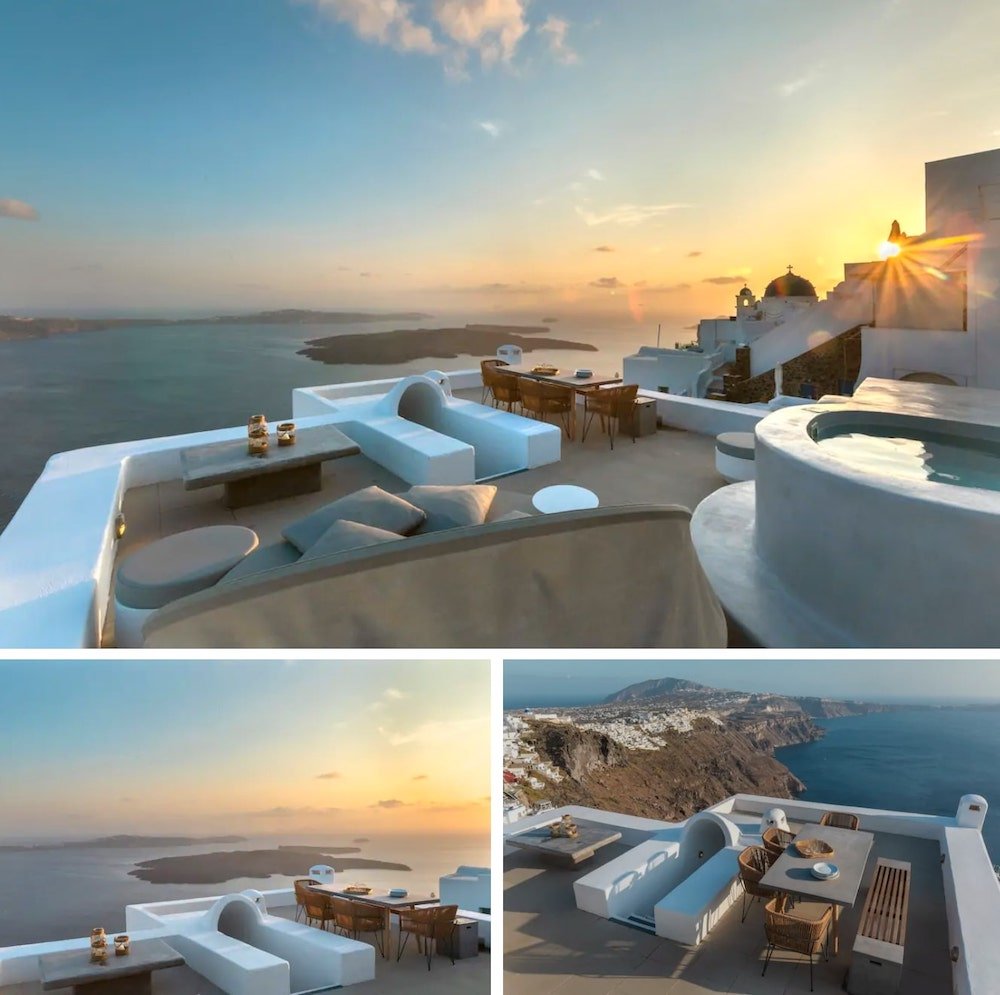romantic villa in Santorini
