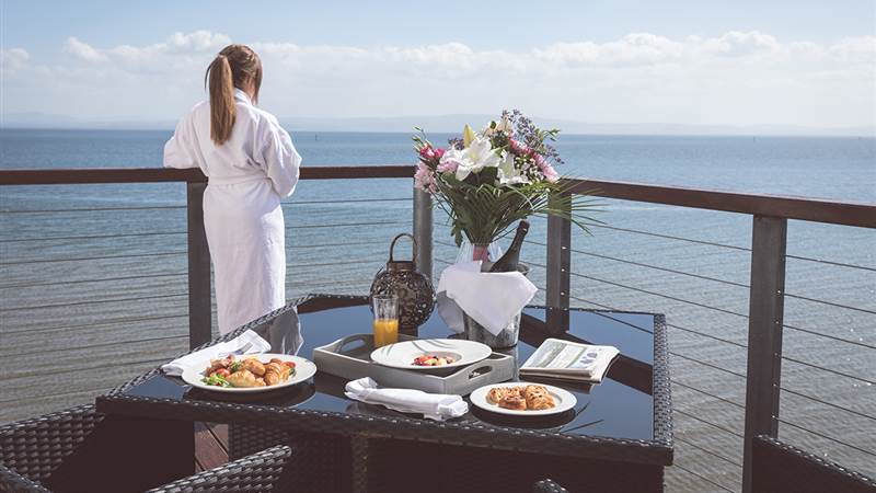 view from Redcastle Hotel & Spa, Donegal