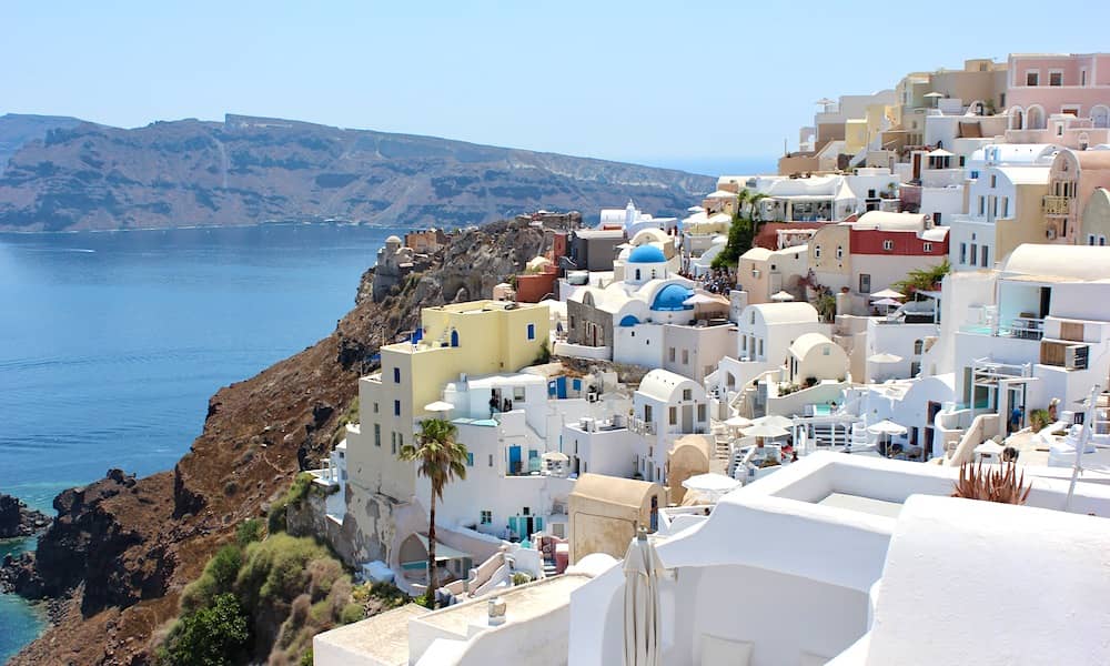 port stop in Santorini from Norwegian Escape