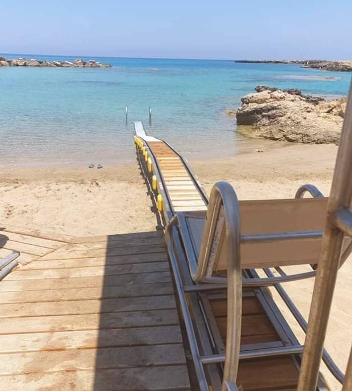 wheelchair accessible beach in Cyprus