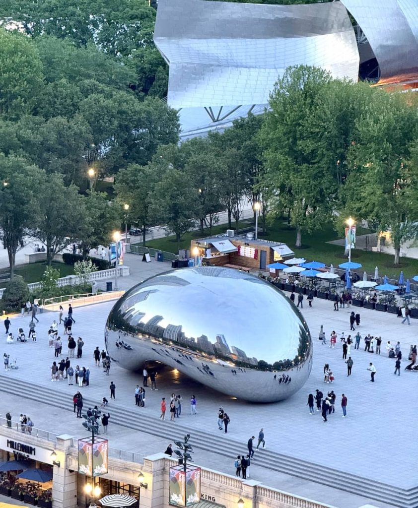 View of The Bean, Chicago