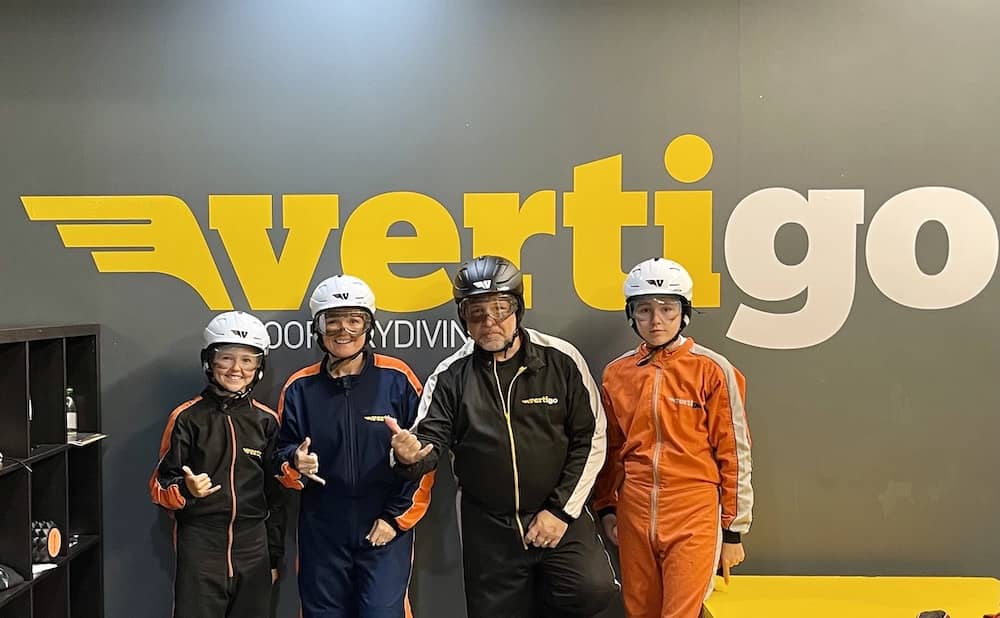 Skydiving in Belfast with kids