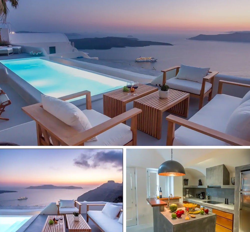 luxury villa in Santorini