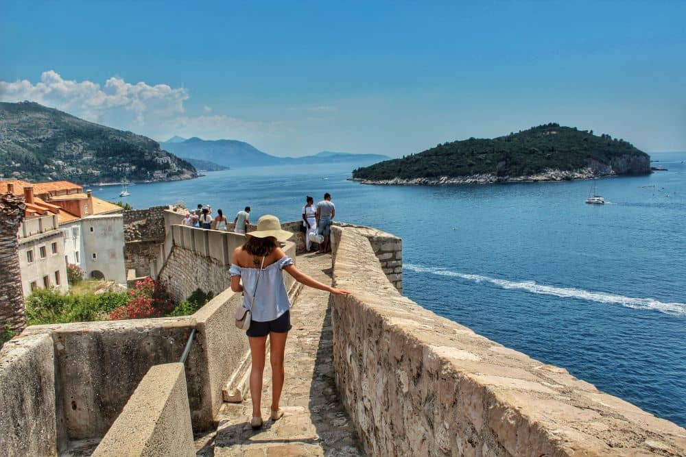 Walking the old city walls is one of the top things to see and do in dubrovnik